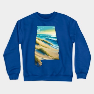 Alabama beach Crewneck Sweatshirt